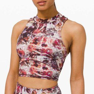 NWT lululemon Everlux and Mesh Cropped Tank Multi
